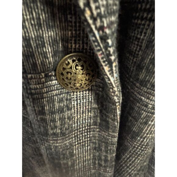 NWT Soft Surroundings Plaid Long Blazer Jacket – Women’s Plus Size 2X – Gray - Picture 3 of 8